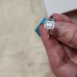 Brand New With Tags Genuine Moissanite Ring